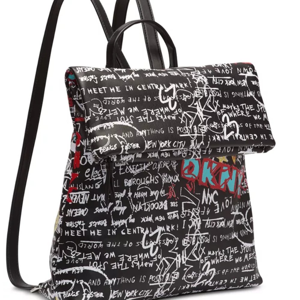 Dkny Tilly Graffiti Backpack Gem